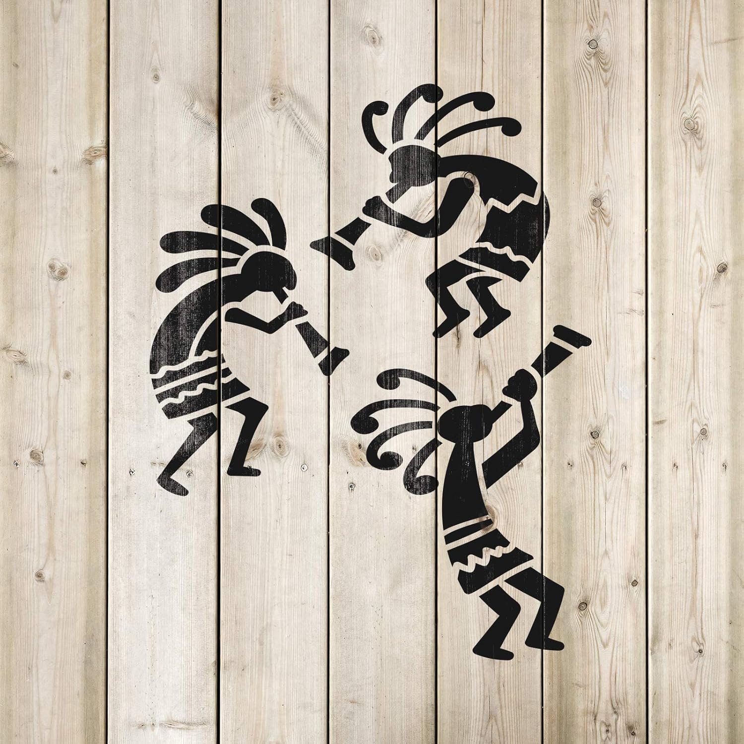 Kokopelli Tribal Stencil - Navajo & Bolivia Designs