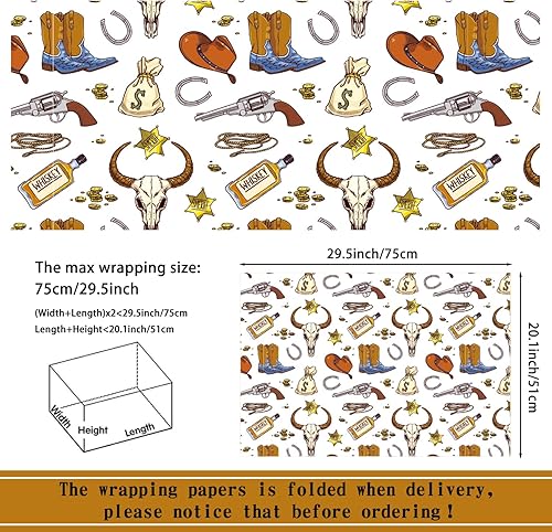 Miniatura 3 de Mpanwen Papel de regalo del 4 de julio para el Día de los Caídos, 12 hojas de papel de regalo patriótico para el Día de la Independencia, 20 x 29.5
