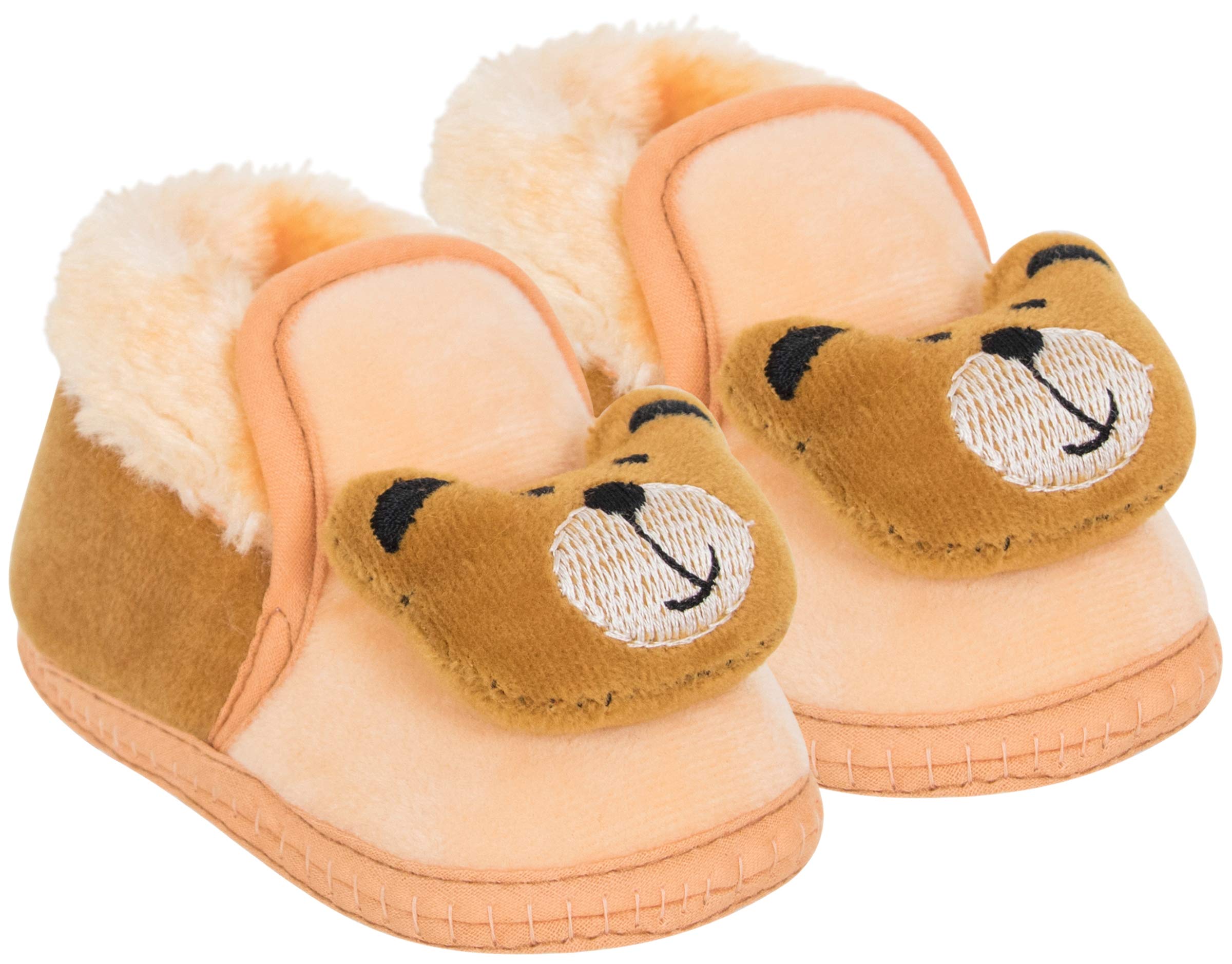 neska moda 6 to 12 Months Baby Boys & Girls Teddy Face Velvet Booties/Shoes (Beige,Brown,Skin) -BT795-picture-17