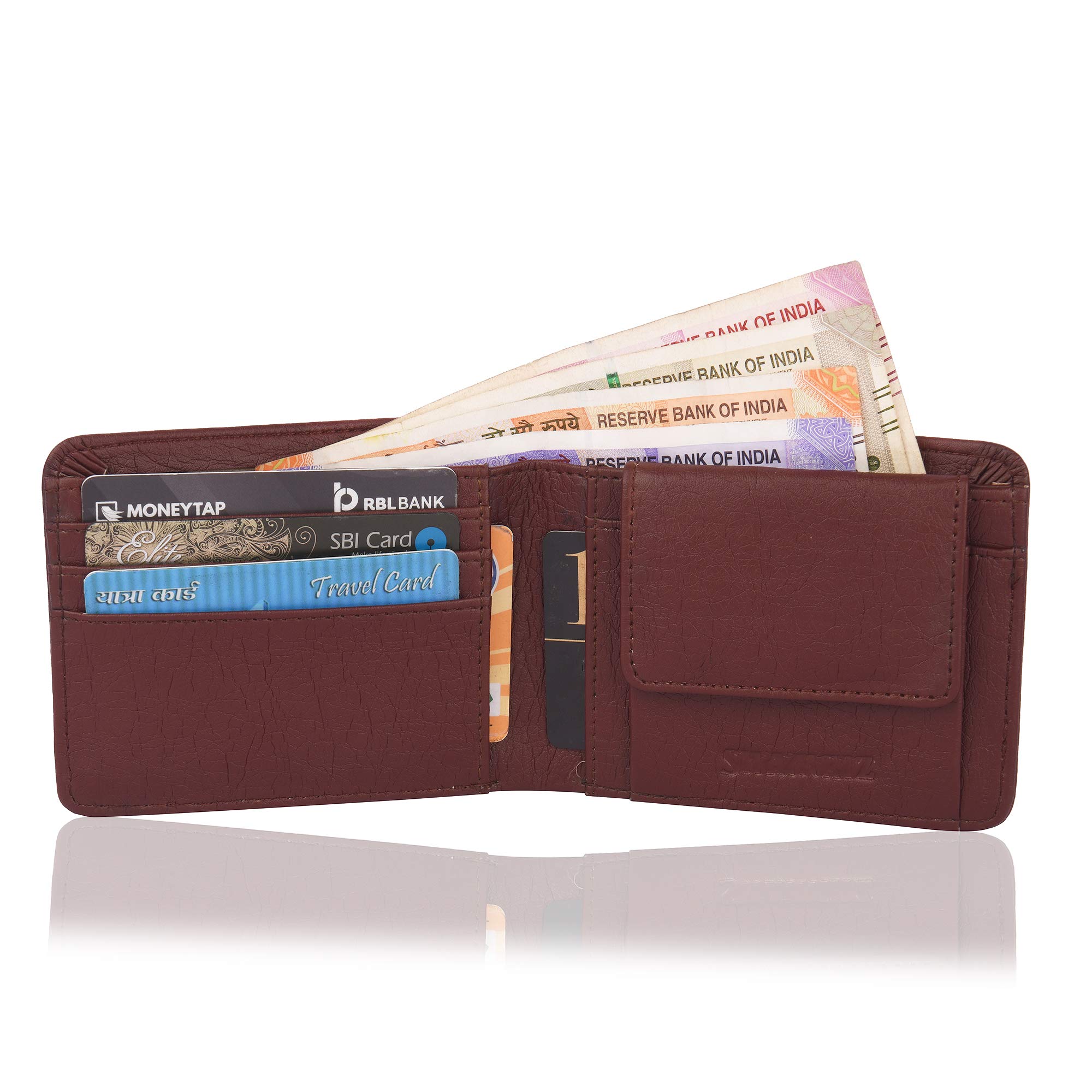 SHAMRIZ Leather Wallet for Men | Adult Purse | Mens Pocket Wallet | Wallet with Coin Pocket | Card Slot Pocket Wallet | Best for Gift | Made India