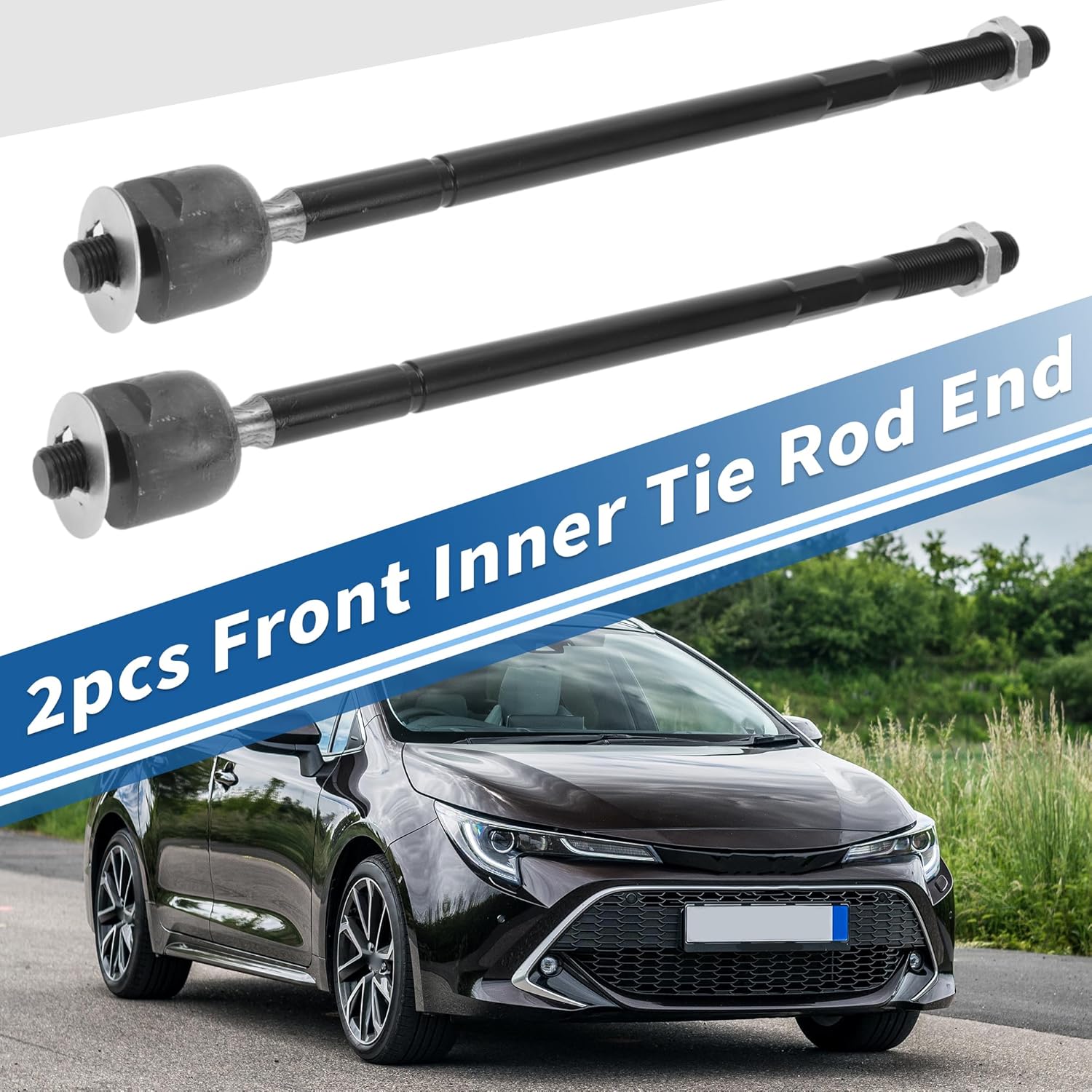 X AUTOHAUX 2 Pcs Front Inner Tie Rod Ends Kit Suspension Steering Tie Rod End for Toyota Camry 1992-2001 for Toyota Solara 1999-2003 Drag Link No.EV301
