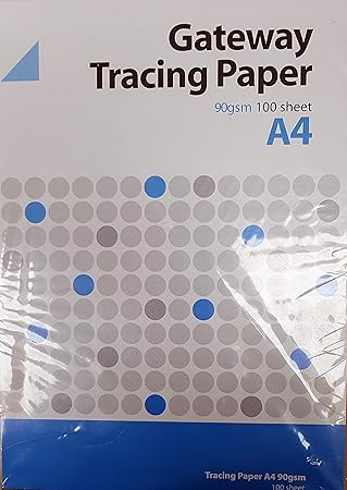 Amazon Com West 90 Gsm 100 Sheets Natural Tracing Paper Pad Office Products