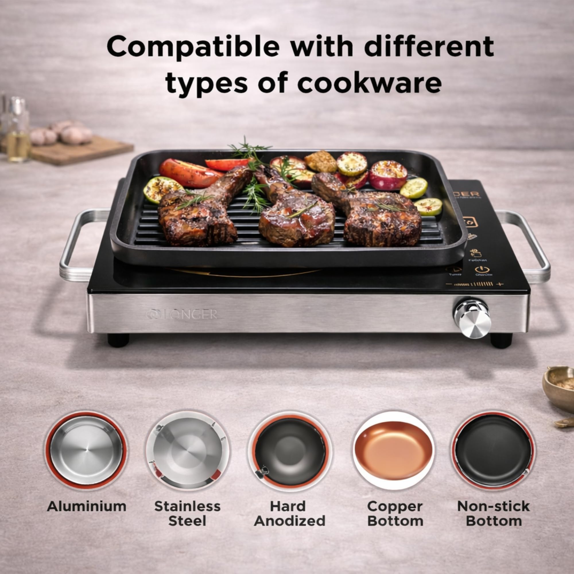 Longer 2500W Infrared Cooktop with Grill – Buy Now! -8 Longer 2500W Infrared Cooktop with Grill – Buy Now! -8