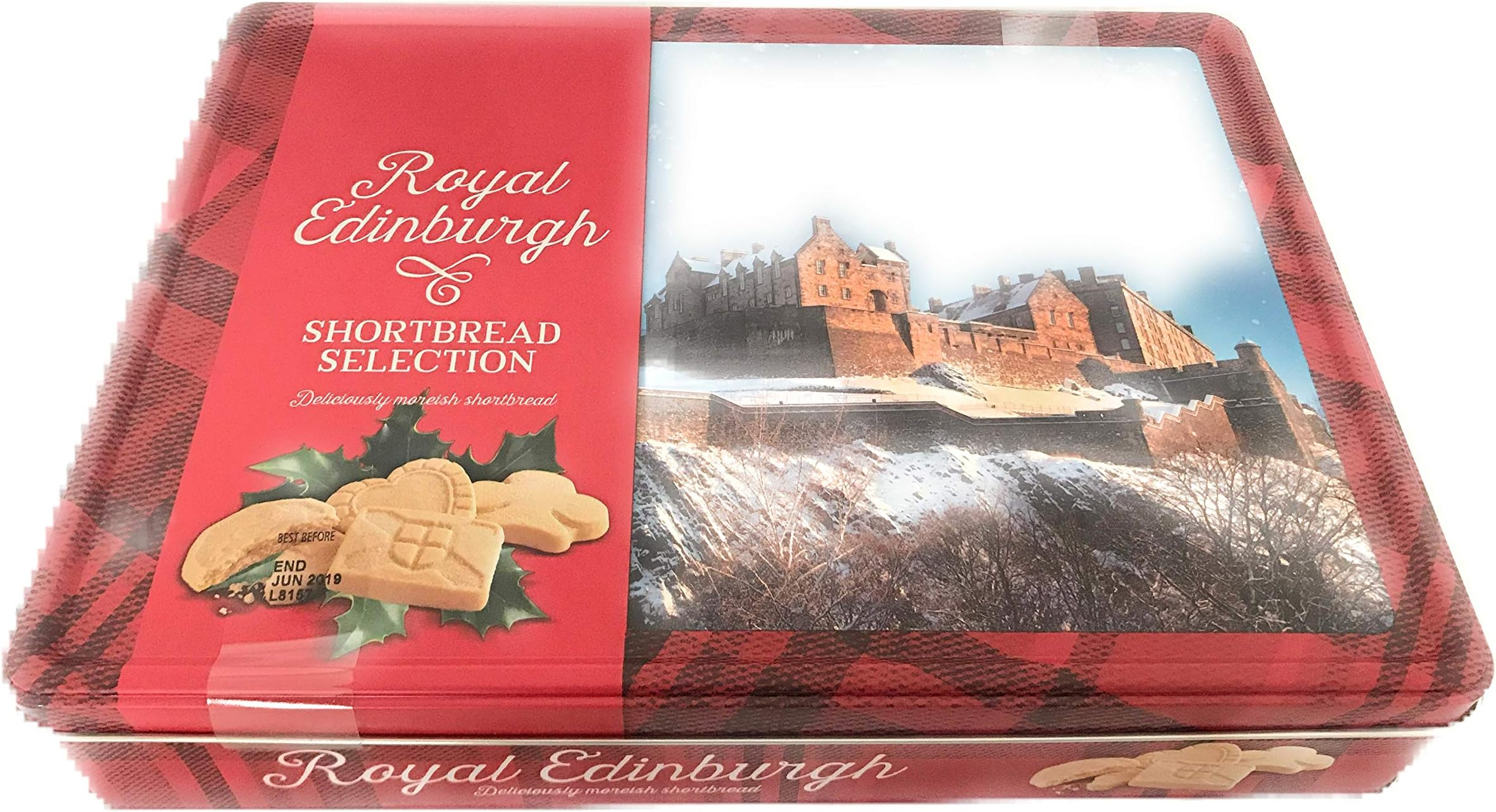Royal Edinburgh Shortbread Selection | Festive Presentation Tin | 500g | 9 Designs
