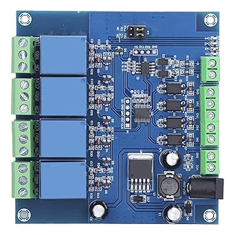 Zhimu 4 Channel Relay Module, DC7-24V RTU Relays Board Diode Leakage Protection for Industry