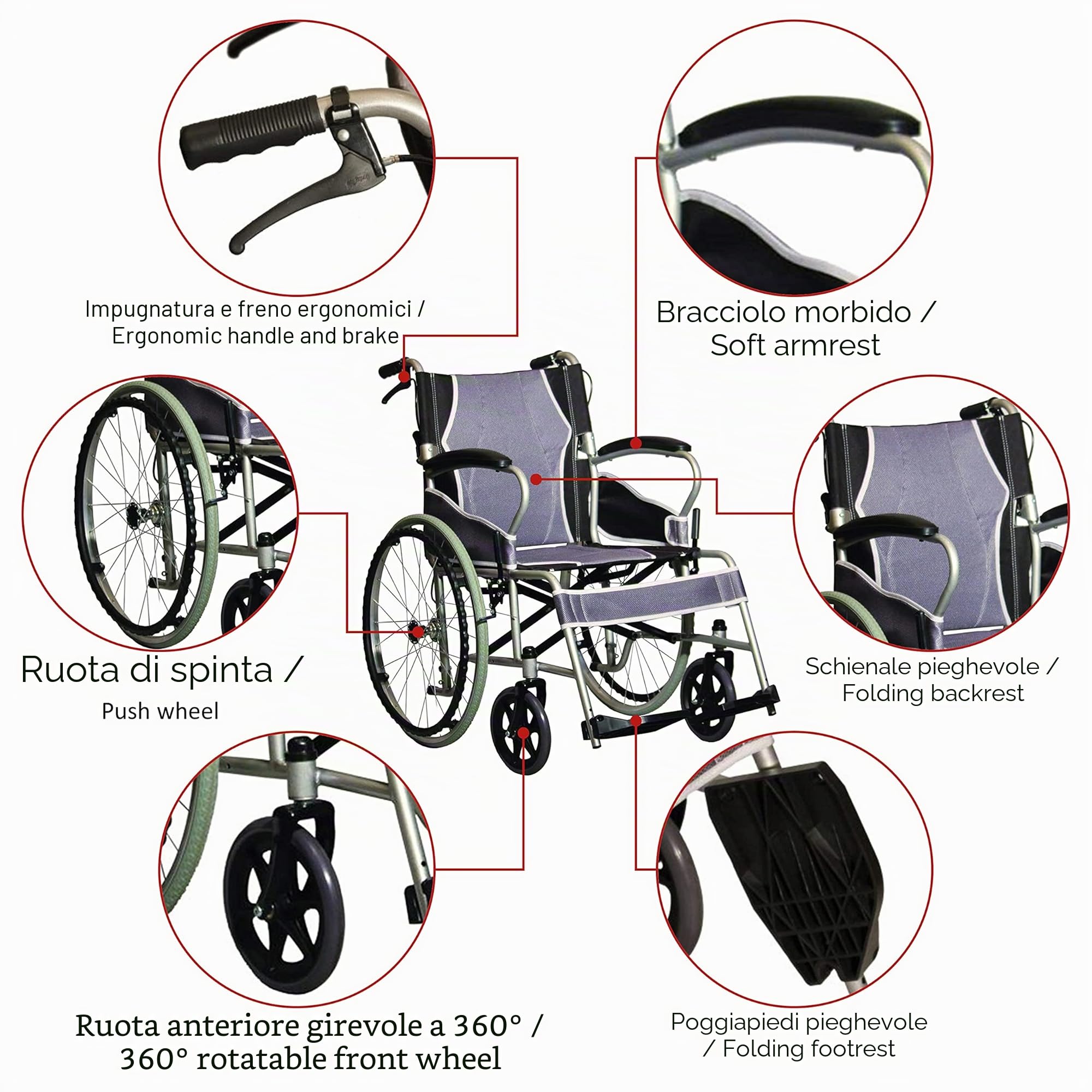 Antar AT52301 Ultra Leggero Acciaio Sedia a 1.24 kg