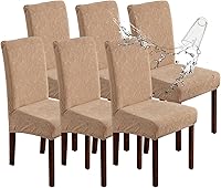 Vista 9 de Fundas Impermeables para Sillas de Comedor, Fundas para Sillas de Comedor Elásticas Parsons Fundas para Sillas, para Comedor Cocina Protector