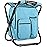 Kikerike Backpack Stool Cooler Chair Heavy Duty 300 LBS Max Load Portable Lightweight Folding Fishing Cooler for Camping Hunting Fishing - Sky Blue