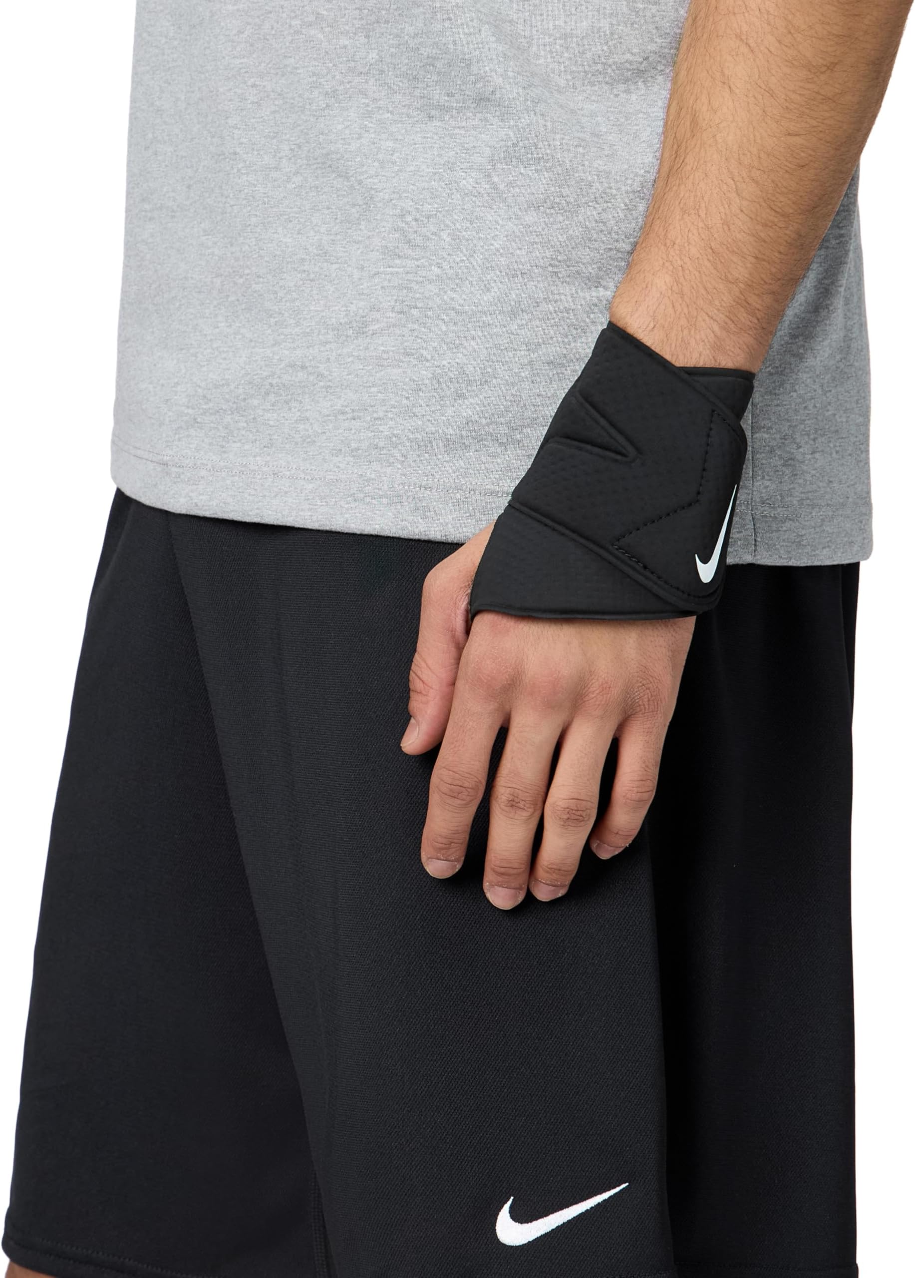 Unisex PRO WRIST AND THUMB WRAP 3.0 Compression, BLACK/WHITE, MISC
