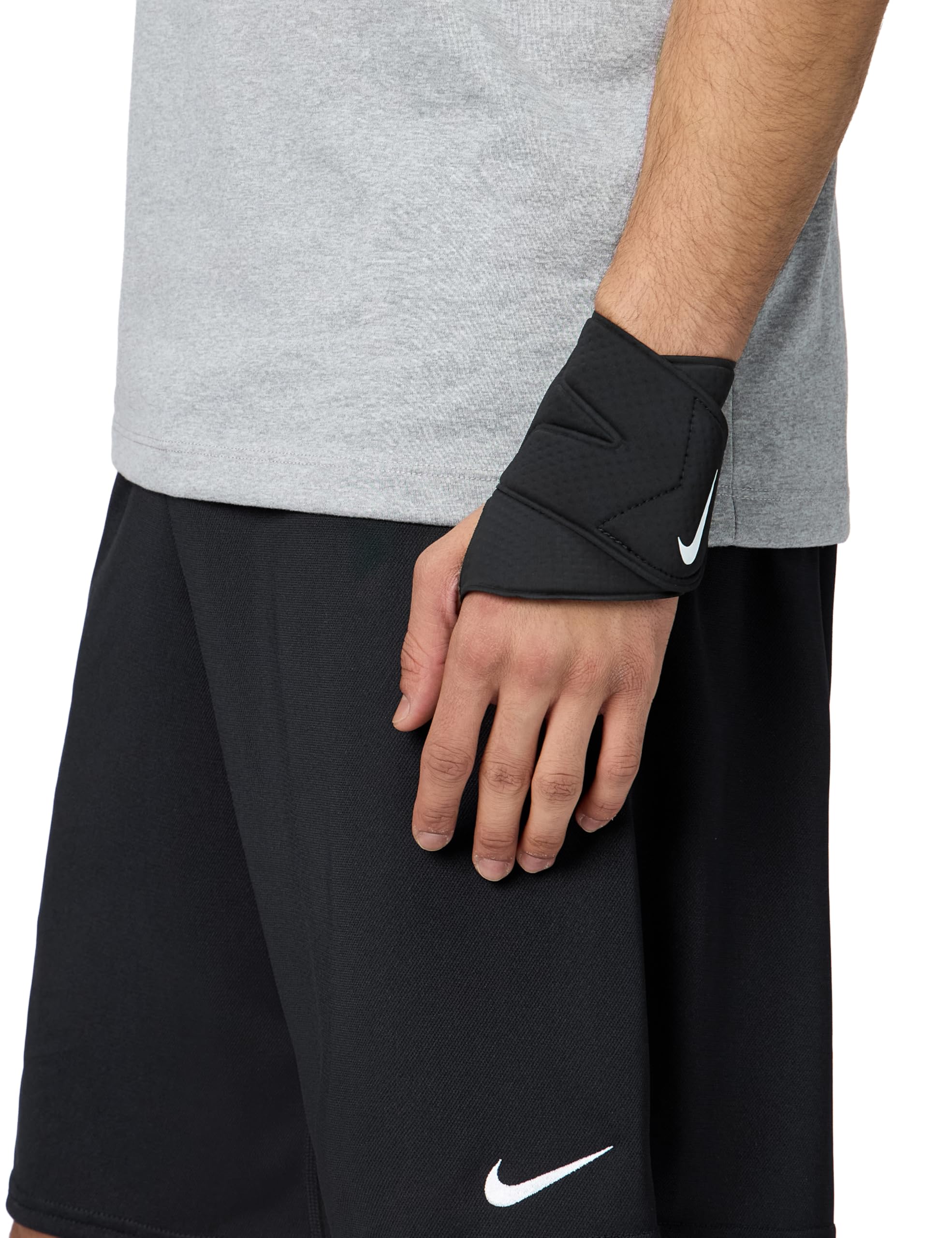 Unisex PRO WRIST AND THUMB WRAP 3.0 Compression, BLACK/WHITE, MISC