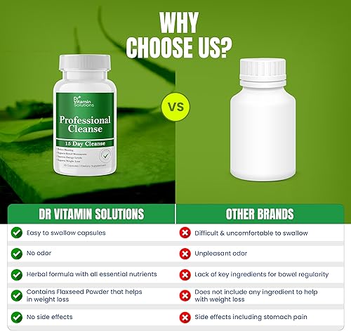 Miniatura 7 de Dr Vitamin 15 Day Cleanse - Limpieza de desintoxicación para controlar el peso - Limpiador de colon natural para aliviar la hinchazón y el