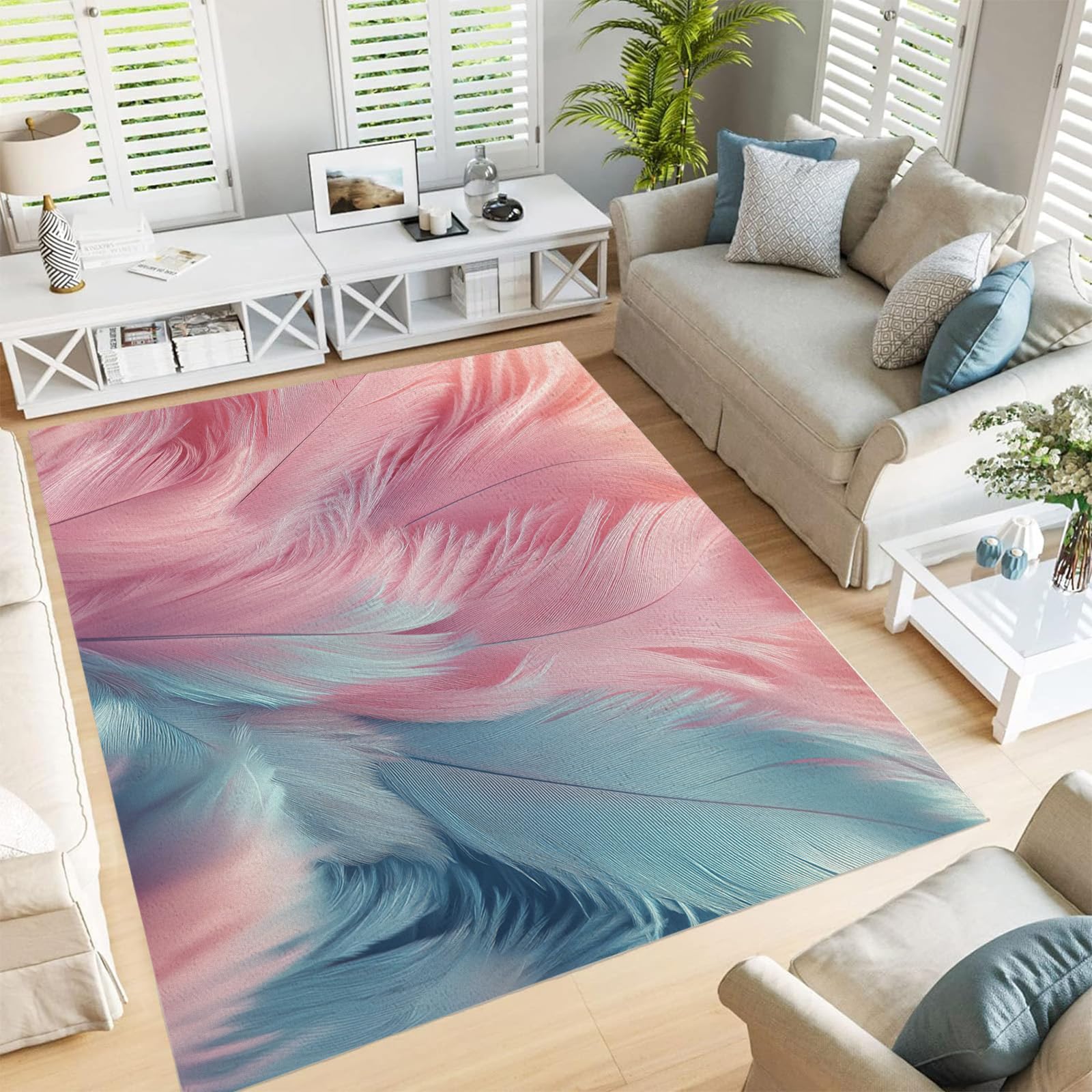 Tapis poils ras design fantastique 90 x 150 cm de haute qualite moderne