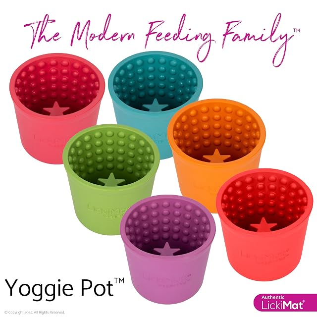 Foto 5 de 5 de LICKIMAT Yoggie Pot - Distracción, diversión y enriquecimiento. Dispensador de golosinas de lamido de goma…
