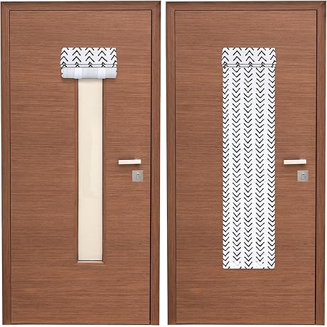 2 Pcs Classroom Door Shade Blackout Curtains for Glass Doors and Windows