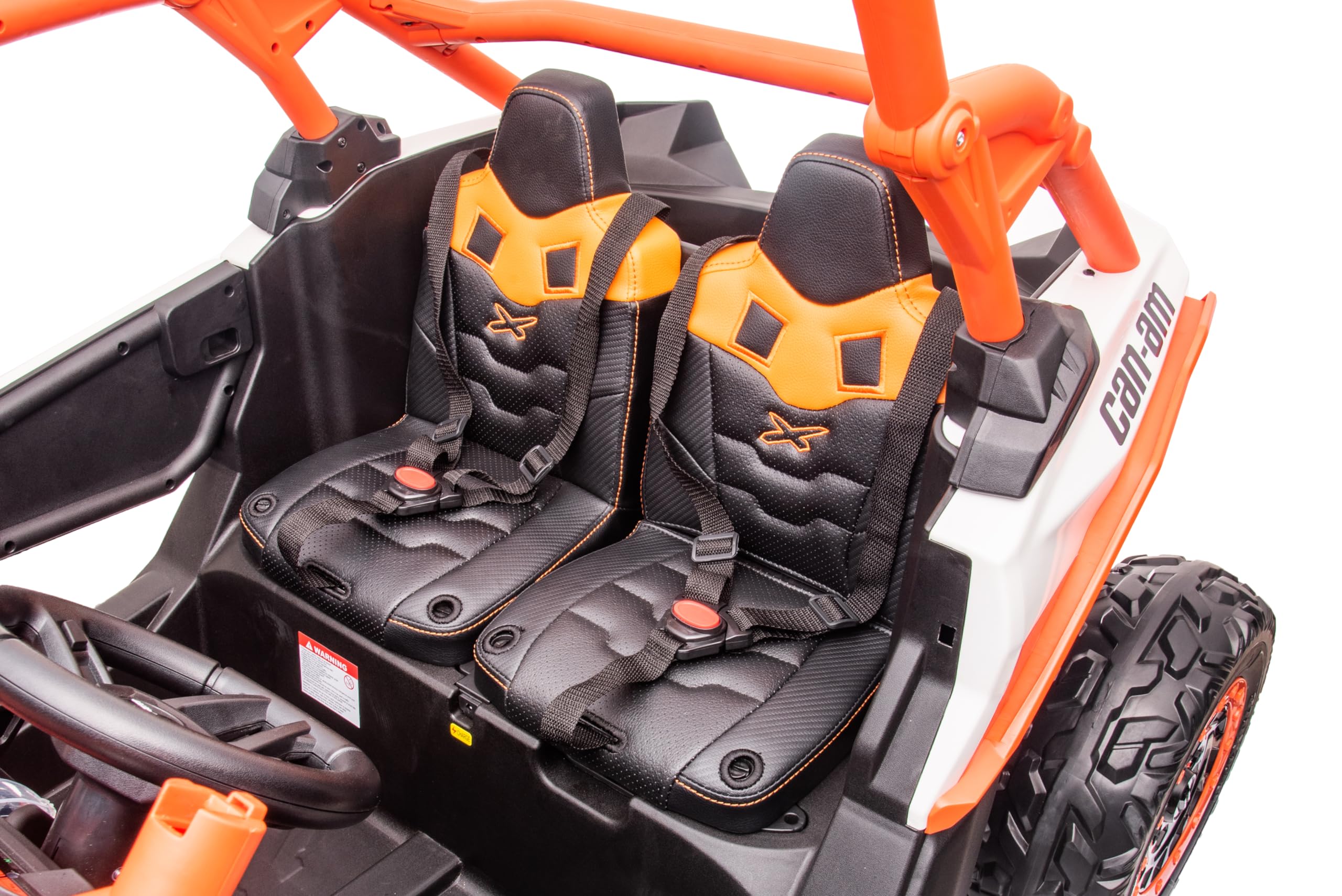 FINOOS Voiture électrique Enfant 2 Places 24V Can-Am. Maverick 4x4 Buggy 24V, 2 Places, avec télécommande 2.4Ghz, 4 x 200W Moteur, Batterie: 24V, 2-7 Ans
