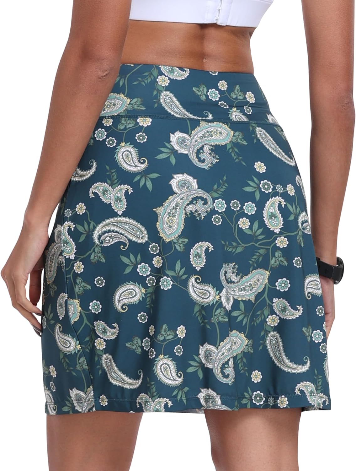 MoFiz Women's 20" Summer Knee Length Golf Skorts Athletic Skirts Casual Active Workout Sports Tennis Skirt with 4 Pockets - Image 2