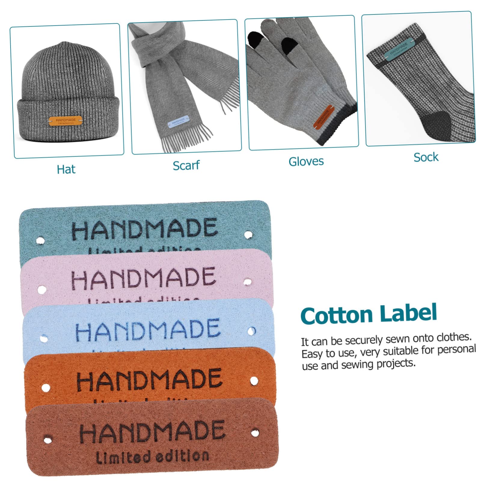 Étiquettes En Cuir Synthétique Pour Vêtements DIY - 100 Pièces, Carrées Et Rectangulaires