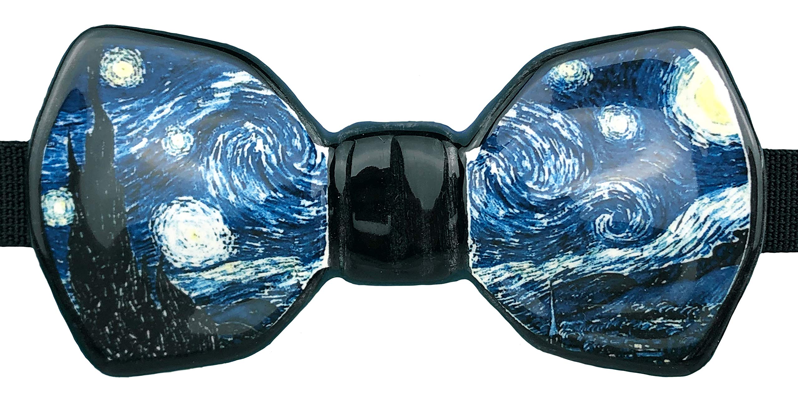 Papillon in ceramica fantasia Van Gogh made in italy
