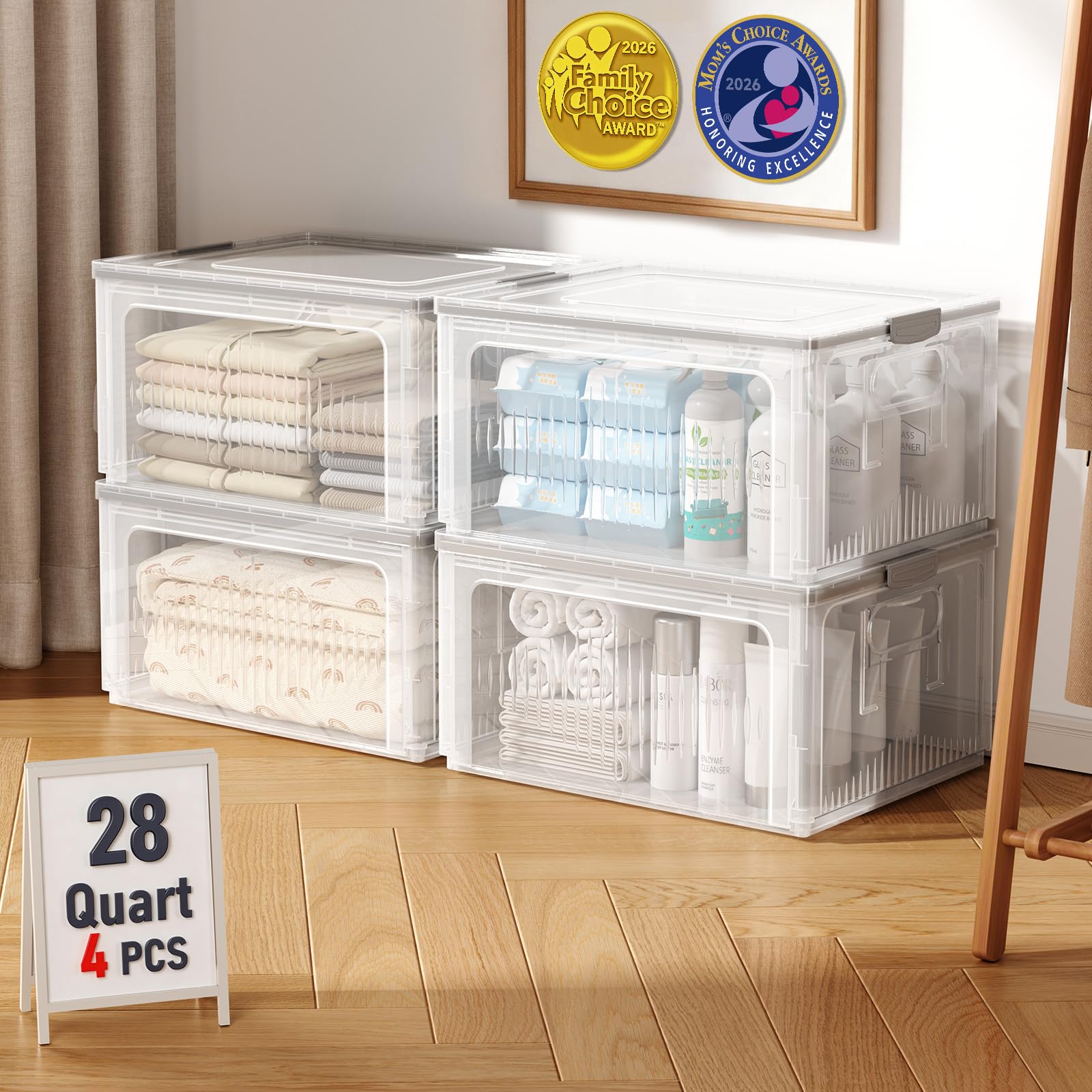 OlarHike 28QT Stackable Storage Bins