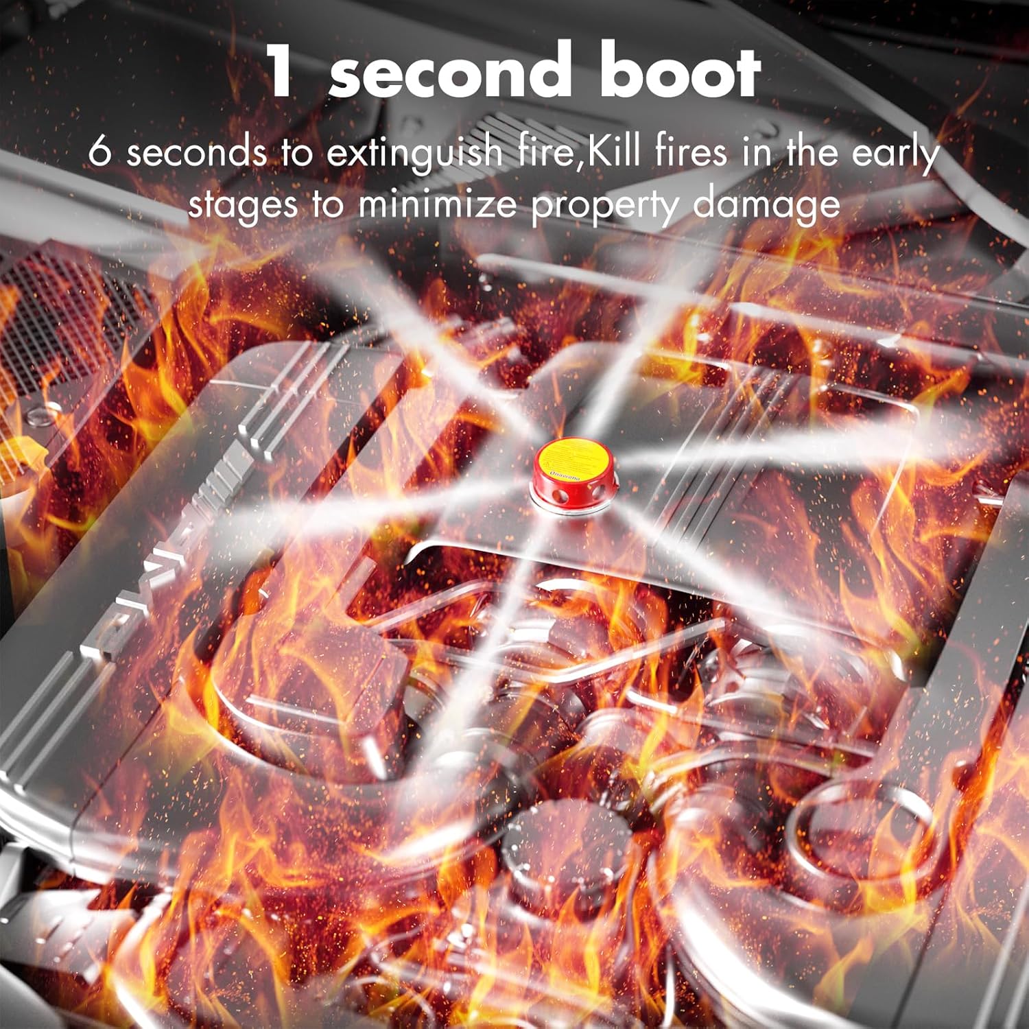 Micro household fire extinguisher, small car battery fire extinguishing device, small distribution cabinet fire extinguishing device, outdoor power supply fire extinguishing device