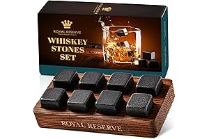 Whiskey Rocks, Reusable Chilling Rocks for Scotch and Bourbon by Royal Reserve