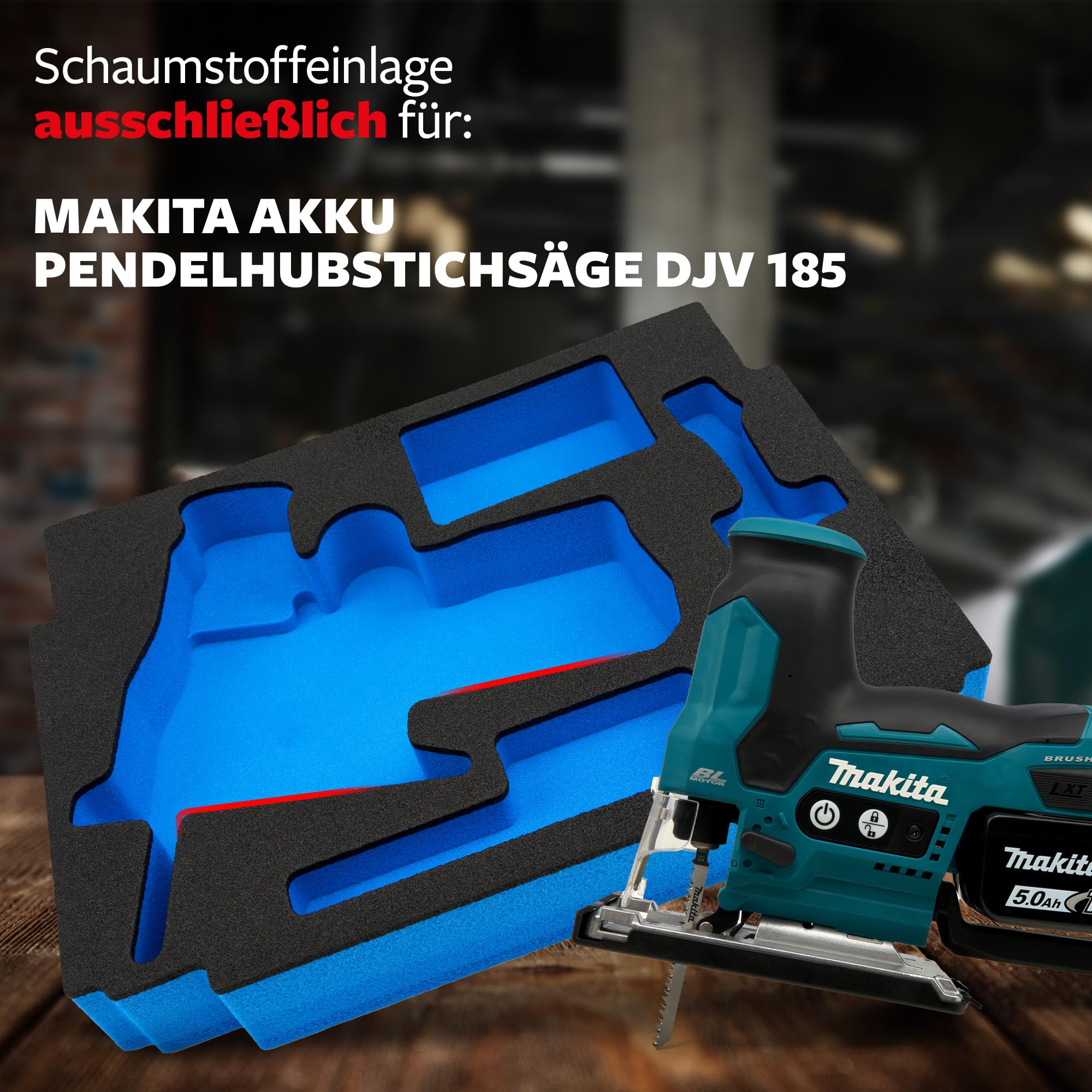 Inserti In Schiuma Per Valigetta Makita - Personalizzati Per Soffiatore DAS 180 E MakPac 2-3 - Foto 2