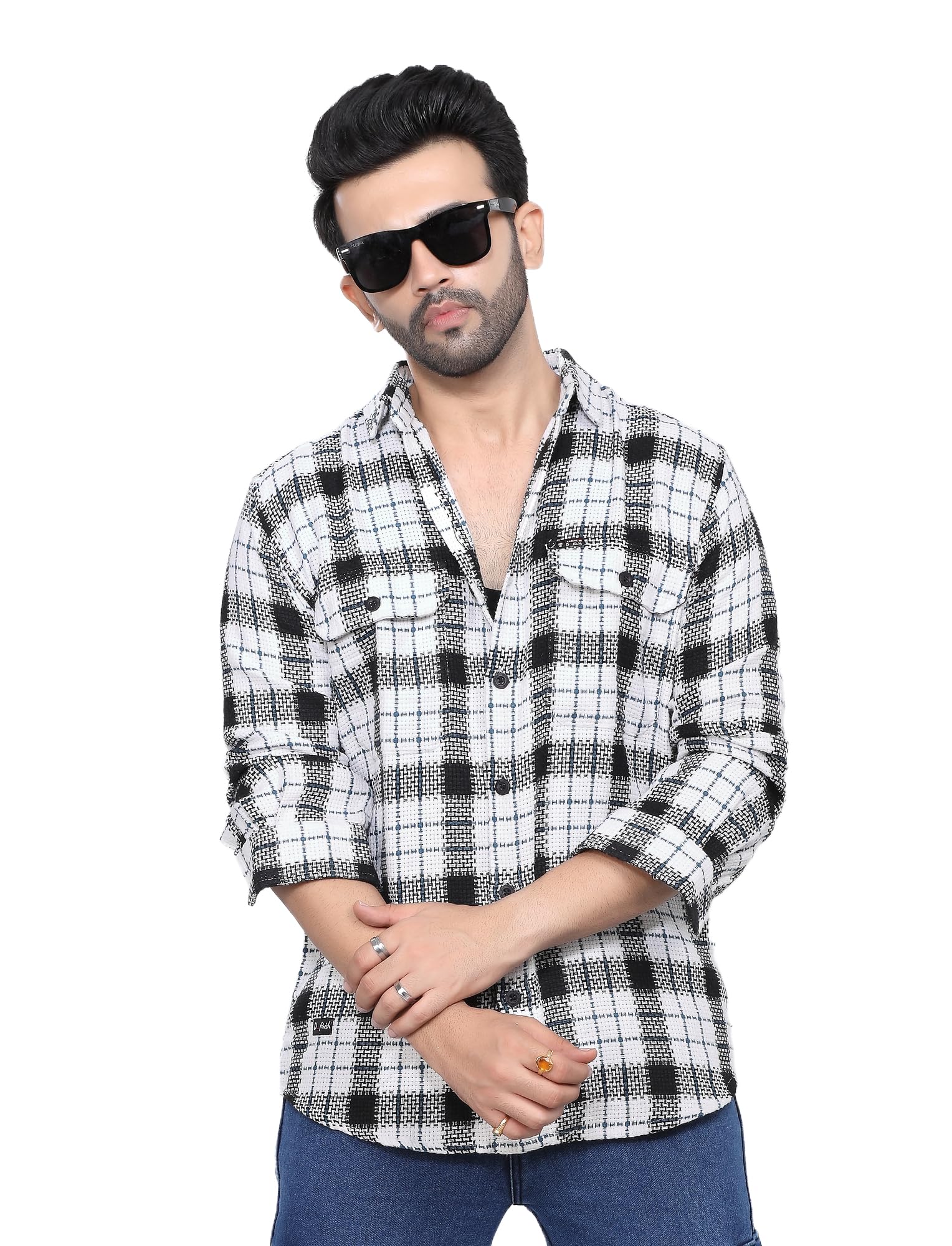 D... finishMen's Matty Cotton Casual Shirt | Oversized Casual Shirt