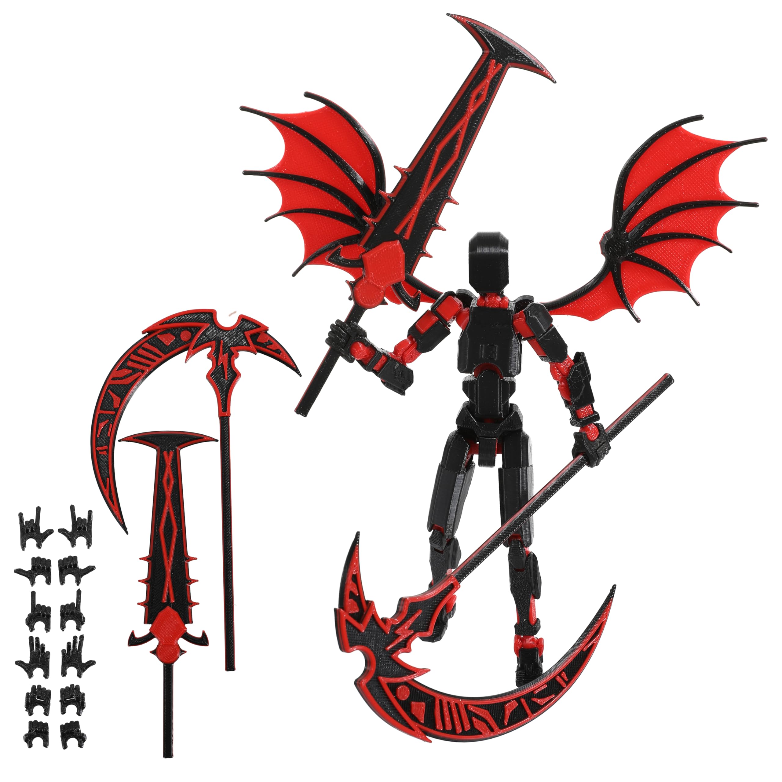 d*3様 新品　未開封ヒューマンプレイヤー　 赤　黒　セット　バンダイ Amazon.com: Pekuality T13 Figure & Titan 13 Toys Red（3D Printed