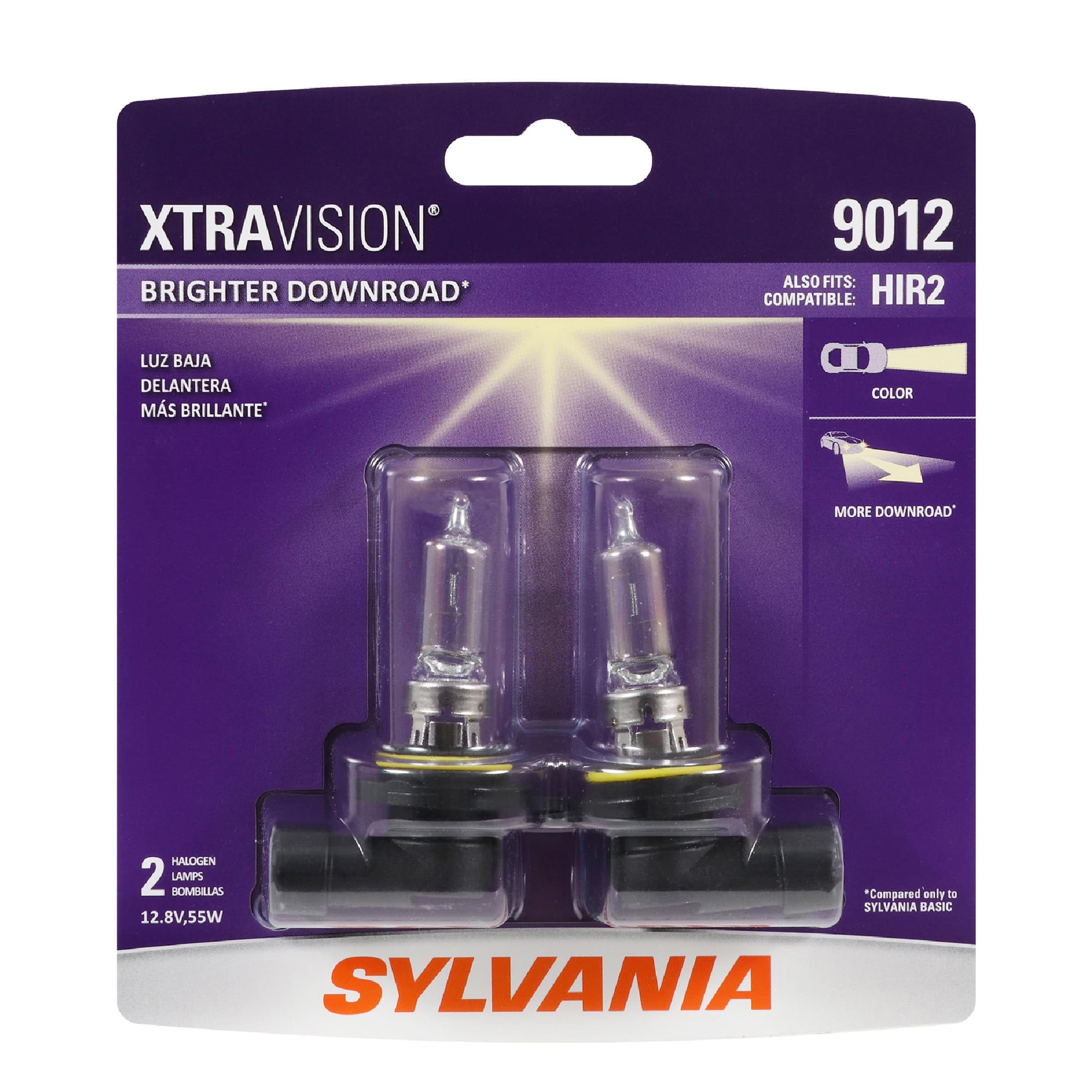 SYLVANIA 9012 XtraVision Halogen Headlight Bulb