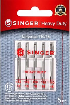 SINGER Heavy Duty Sewing Machine Needles, 12 Packs 5 ct. 60 Total