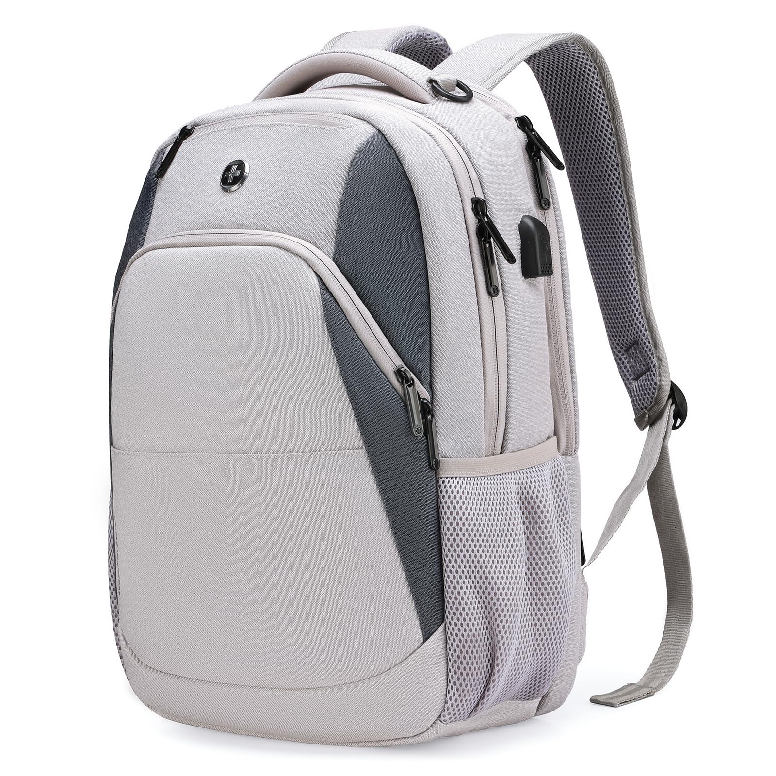 Swissdigital Design Business Laptop Backpack, College Laptops Backpack with USB Charging Port for Men and Women Fits 16 Inch Notebook, Mauve Grey |