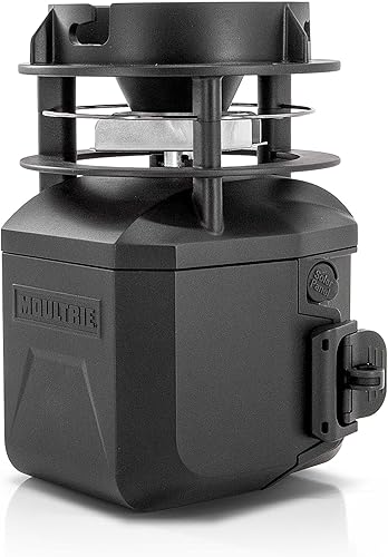 Moultrie Pro Hunter III - Kit de alimentador de ciervos, adaptador Quicklock que se adapta a la mayoría de tolvas de fondo plano, sistema de