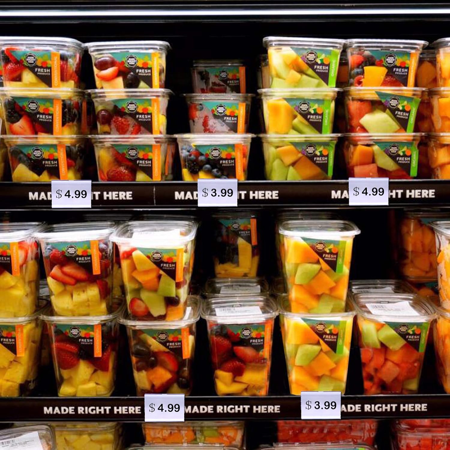 Basket Labels Clip On, 50Pcs Clear Plastic Bin Clip Labels for Baskets, Wire Shelf Price Labels,Labels for Storage Bins, Merchandise Sign Display Holder, 50Pcs Label Papers Included. 6cm x 4.2cm : Office Products