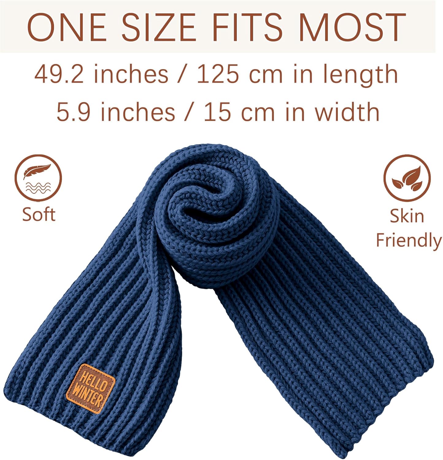 Winter Scarf Kids Neck Warmer Toddler Neck Scarf Girls Winter Scarves Boys Thick Warm Neck Warp 4 Pack - Image 2