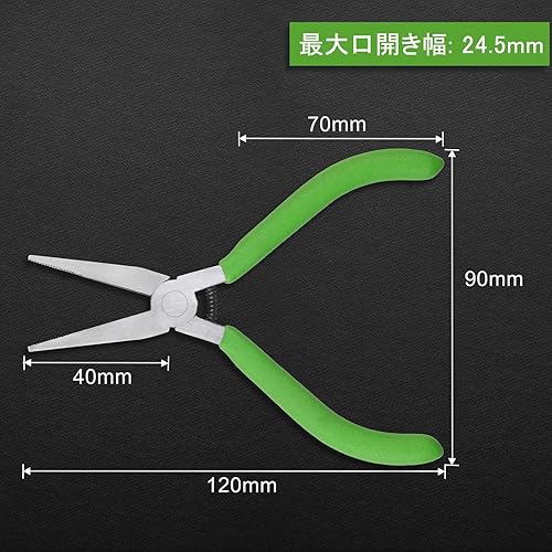 Miniatura 6 de Alicates de punta plana – Mini alicates de pico de pato de 5 pulgadas para hacer joyas, envolver alambre y doblar