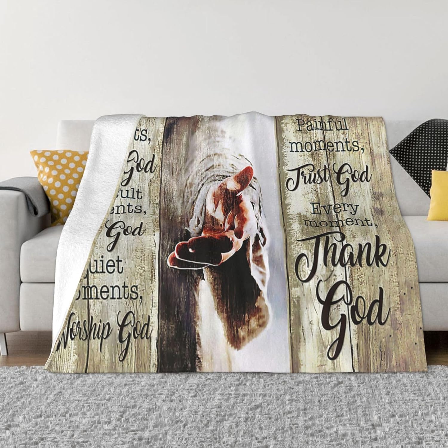 Jesus Christian Blanket Christ Religious Throw Blanket