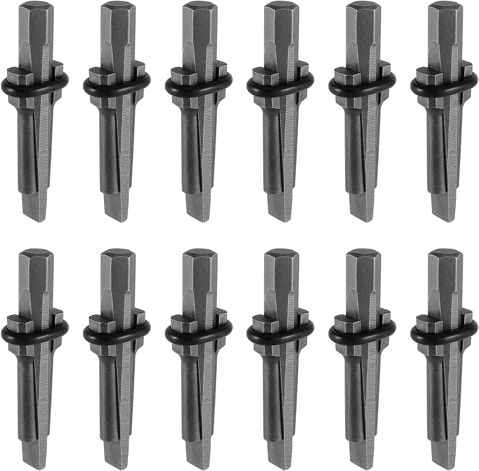 12 PCS 5/8 Inch Wedge and Feather Shims, Stone Splitting Wedges, Steel Blade, Pointed Edge, Small, Stone Splitter