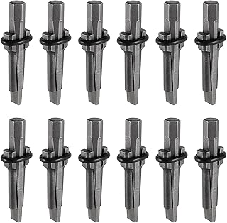 12 PCS 5/8 Inch Wedge and Feather Shims, Stone Splitting Wedges, Steel Blade, Pointed Edge, Small, Stone Splitter