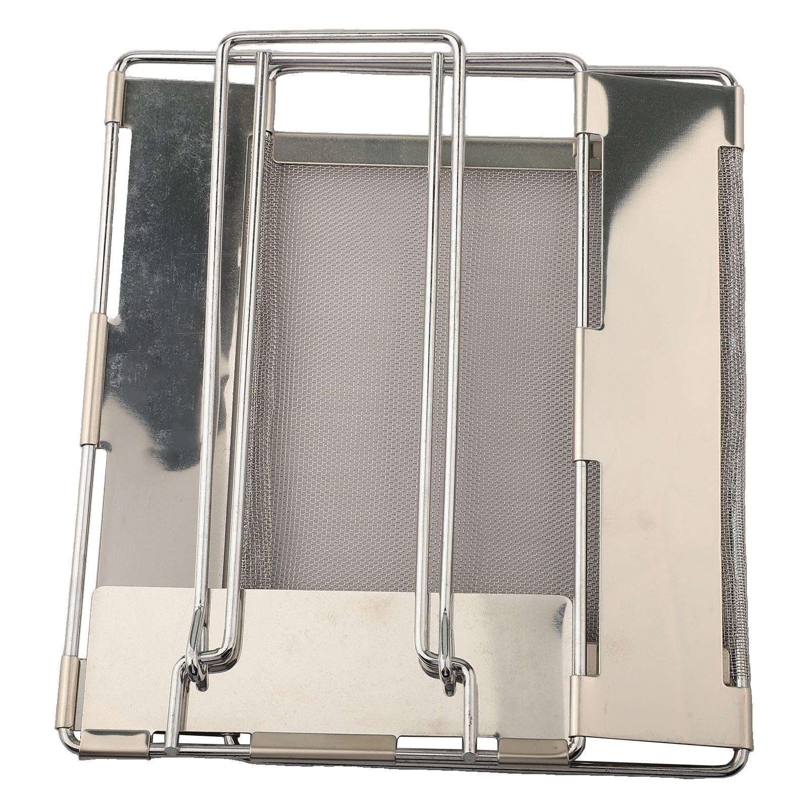 BEYOEE Foldable for Stainless Steel Bread Toaster Camping, Hiking & Picnics 28 x 11.3 x 5.2 cm Portable Toasting Grill