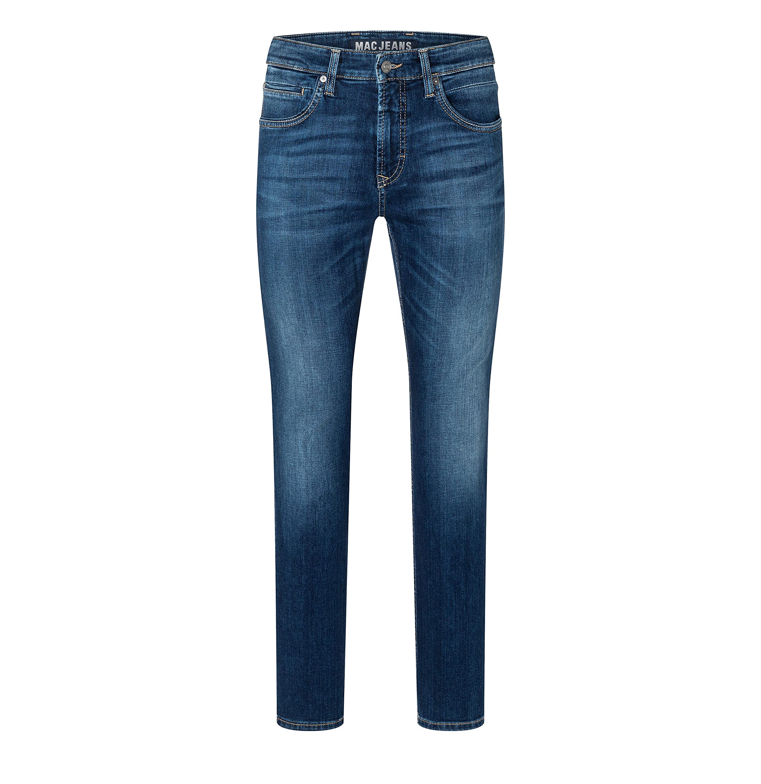 MAC Jeans Herren Jeans Hose Arne Pipe Stretchdenim Blue Used