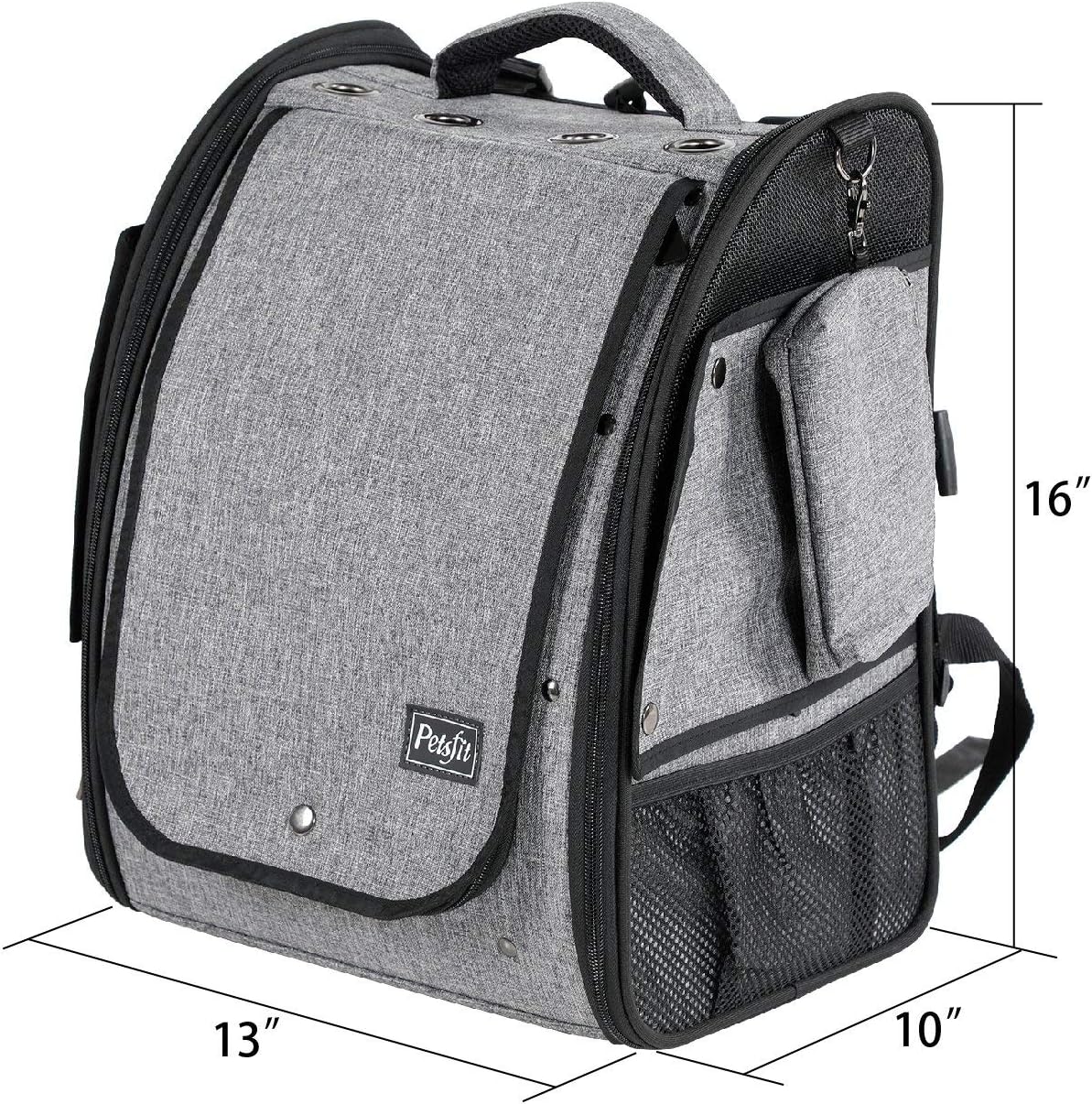 Petsfit Bird Carrier with Stainless Steel Bowl, Includes Slide Tray for Easy Cleaning, 13" x 10" x 16" : Pet Supplies