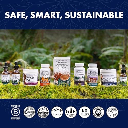 Miniatura 7 de Host Defense Polvo de melena de león - Suplemento de apoyo a la salud cerebral - Suplemento de hongos para apoyar la función de enfoque y memoria -