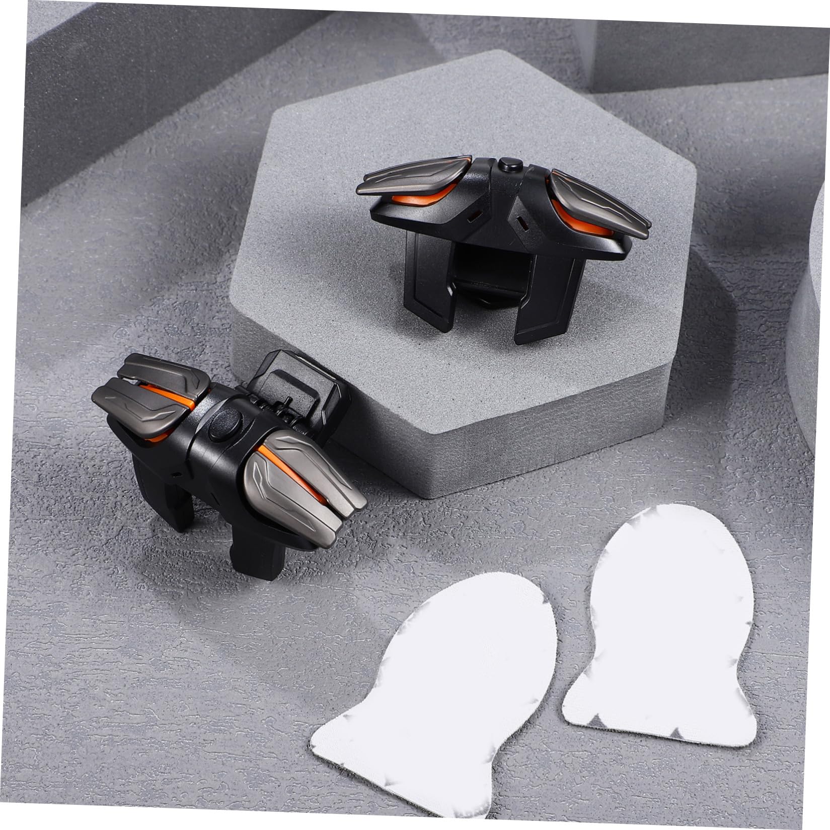 LIFKICH Mobile Spielcontroller Auslöser Satz mit Stabilem ABS Kunststoff und Non Blockierendem Design Kompatibel für Smartphones Inklusive Handschuhe für Präzises Gaming Zubehör