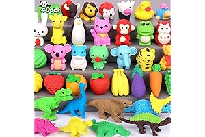 Palmatte 40PCS Mini Animal Erasers for Easter Gifts Teacher
