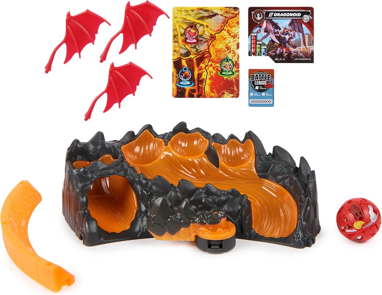 Bakugan 3.0 Training Set – 1 Training Zone with Obstacles, 1 Ball, 1 Connector and 2 Cards – Collection – Cartoon Toy for Children Aged 6 Years and Above Random Model image 2