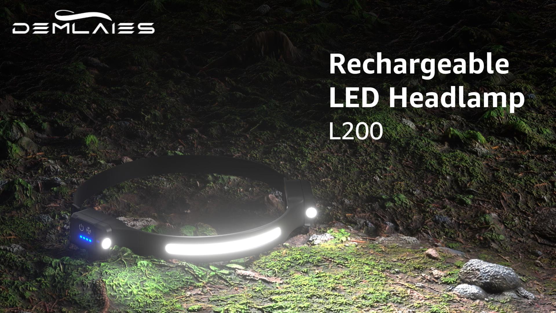 Goodyear LED Head Torch Rechargeable Headlamp COB Motion Sensor Waterproof Light - View #5