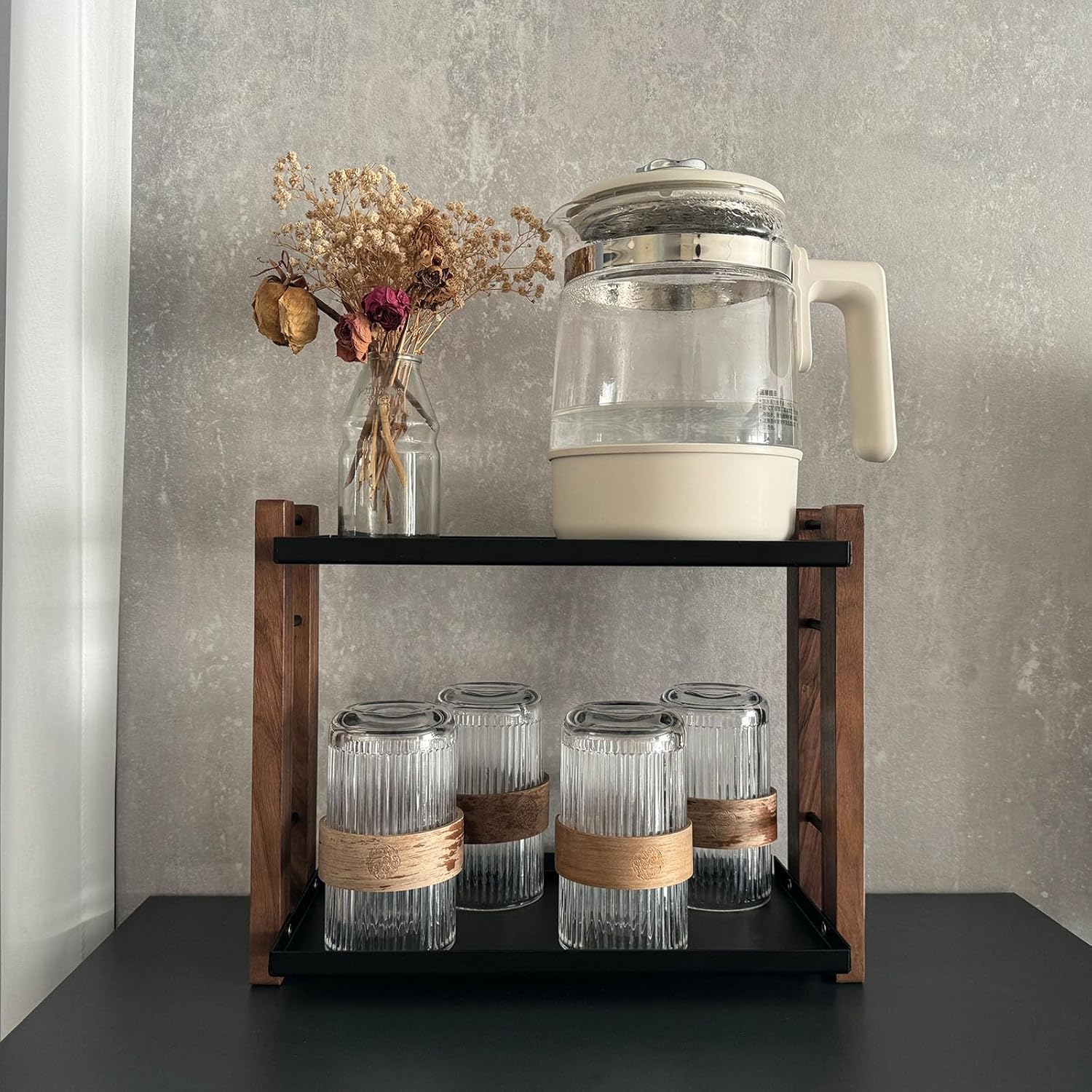 Bathroom Counter Organizer，Double-Layer Storage Rack, Suitable for Dressing Rooms, bathrooms, Kitchens and Dining Rooms. It Does not Rust and Does not Fade