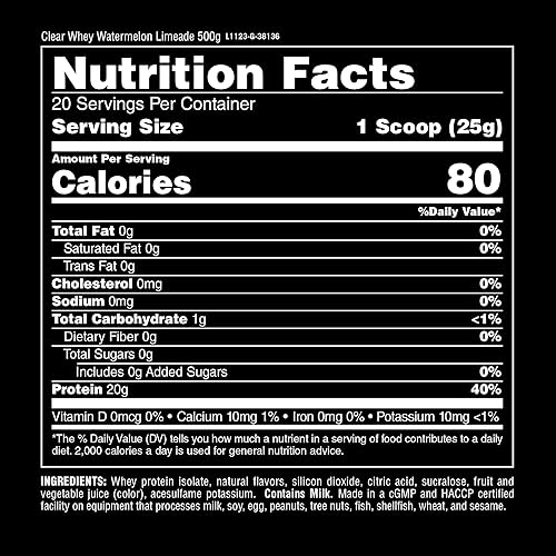 Vista 3 de Polvo de proteína aislante de suero transparente, fácil de digerir y mezclar, 0.17 oz de BCAA, deliciosamente jugosa, refrescante en cualquier