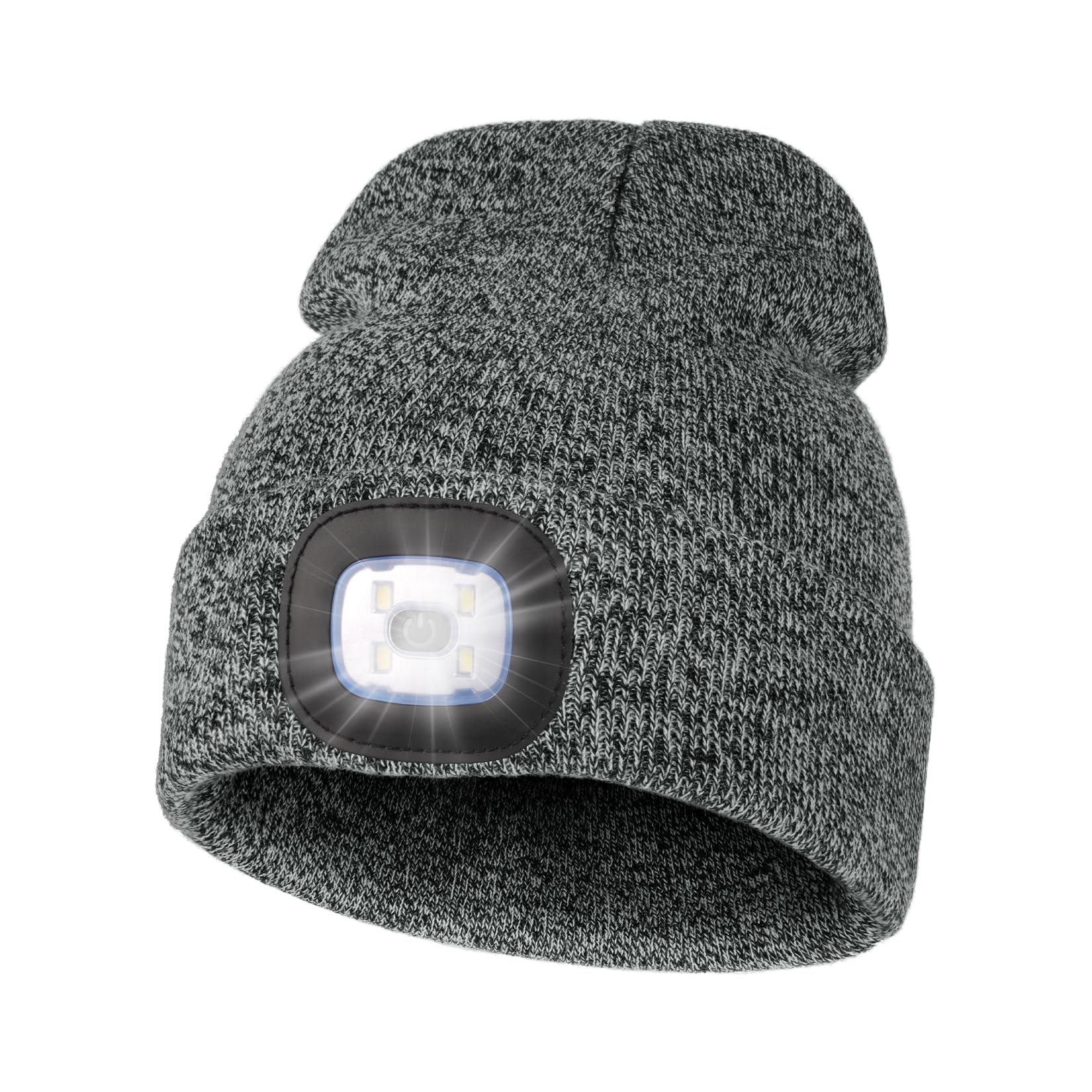 MELASA Unisex Beanie with The Light Hands Free Winter Beanie Gifts for Men