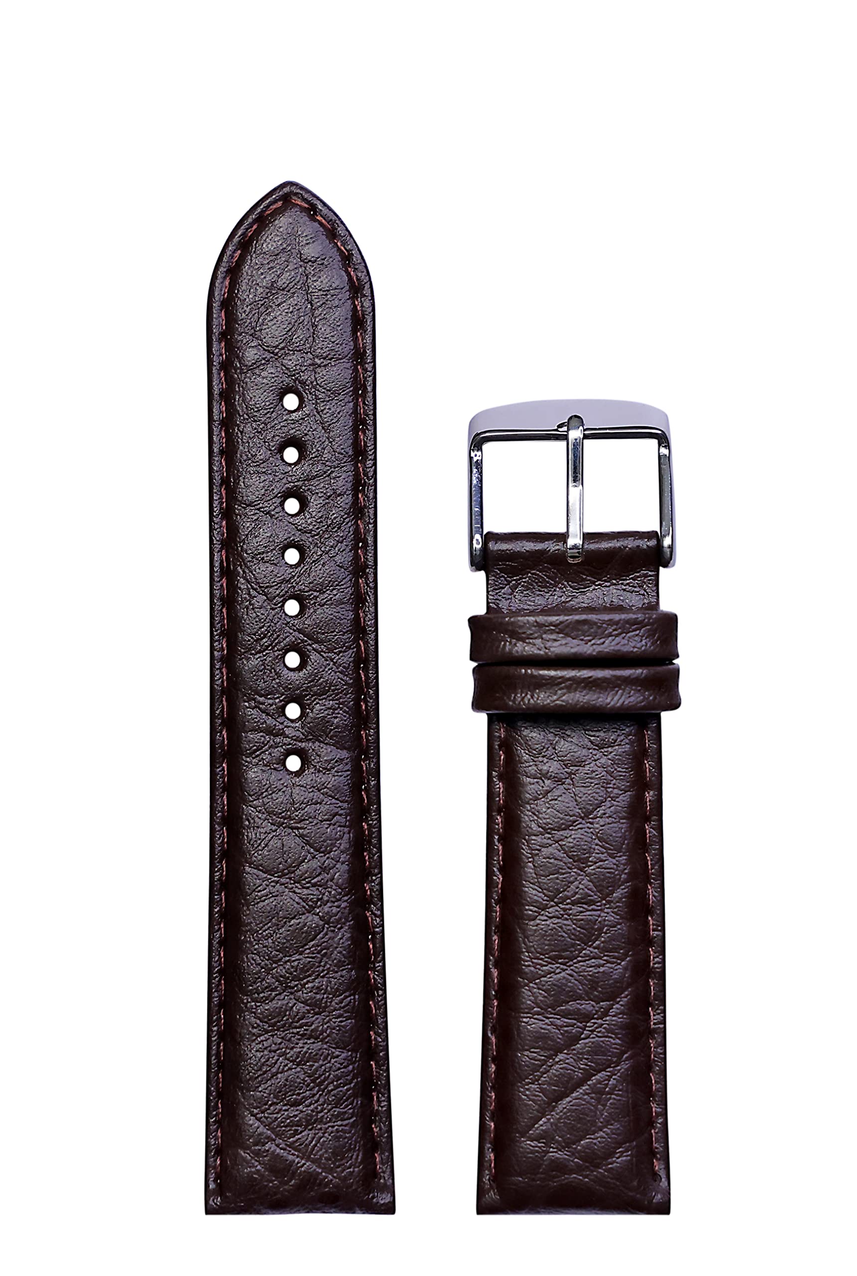 EXOR BRUNEI Watch Leather Strap BROWN Colour with MATCH Stich HALF DUKE Finish 22MM Size (B0BR83W5T6) Amazon Price History, Amazon Price Tracker